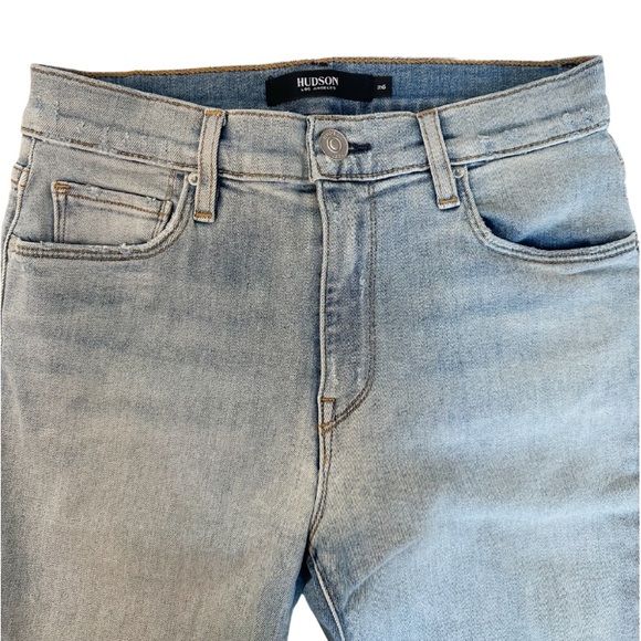Hudson Distressed Slim Straight Leg Jean - Picture 3 of 3